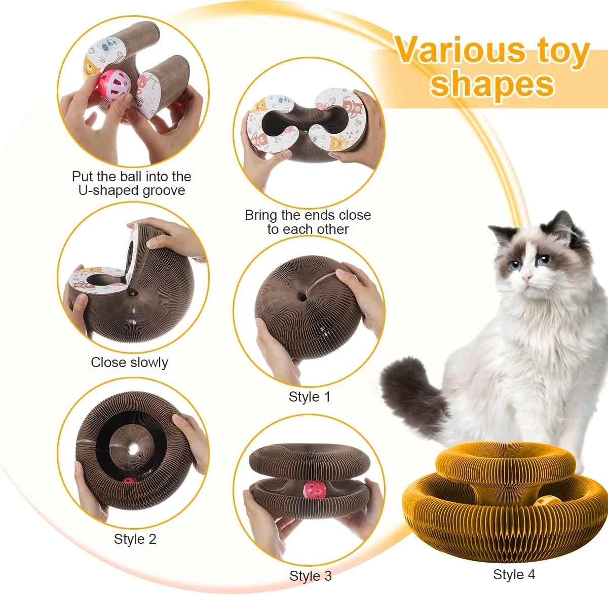 Cat Corrugated Scratching Post Toys