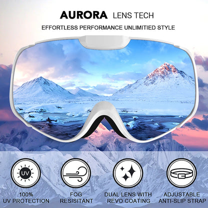 Double Layer Spherical Lens Ski Goggles