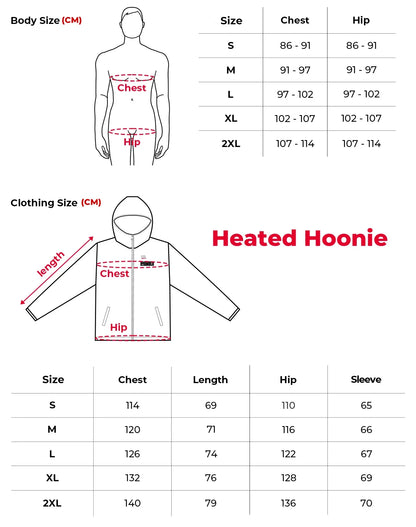 Heated Winter Hoodie Jacket