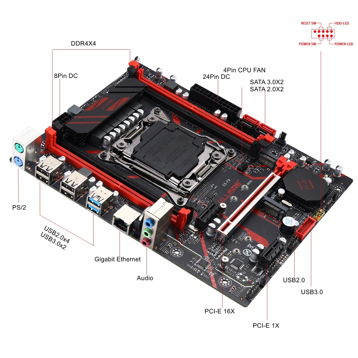 8GB =16GB 2666MHz DDR4  x99 motherboard combo