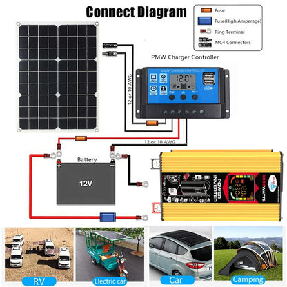 6000W Dual USB Intelligent Power Inverter