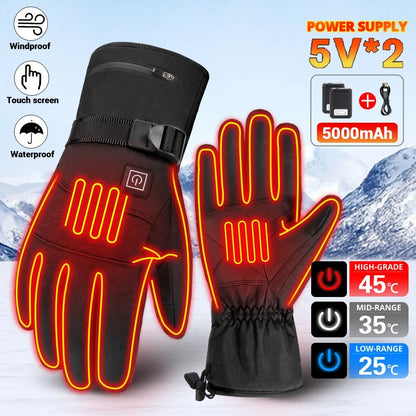 Heated Ski Gloves