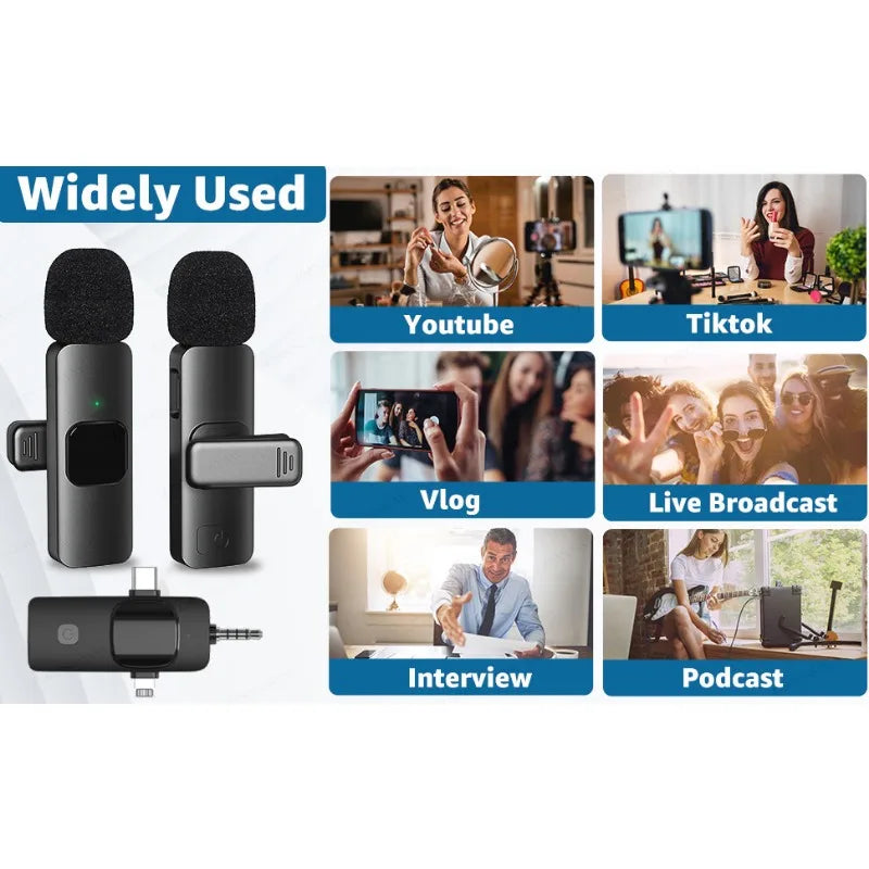 4 In 1 Wireless Live Recording Noise Microphone