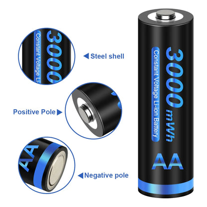 1.5V AA Li ion Rechargeable Battery