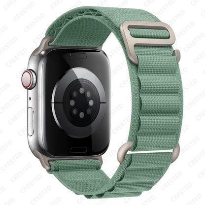 Straps for Apple watch Ultra 3 band 49mm 45mm 46mm 42mm 44mm 41 40mm Nylon Alpine bracelet correa iwatch Series 11 10 9 8 7 6 SE