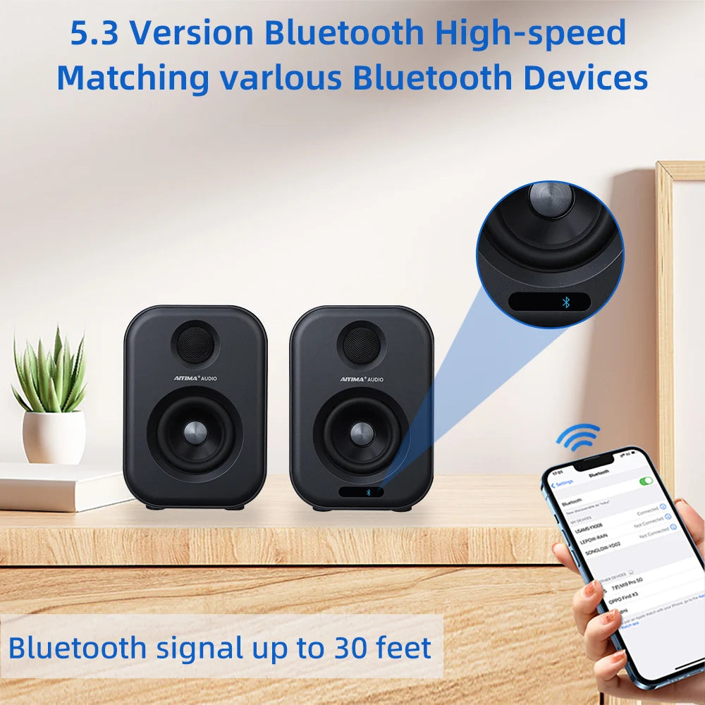 Audio 80W Active Dual-Mode Bookshelf Speakers