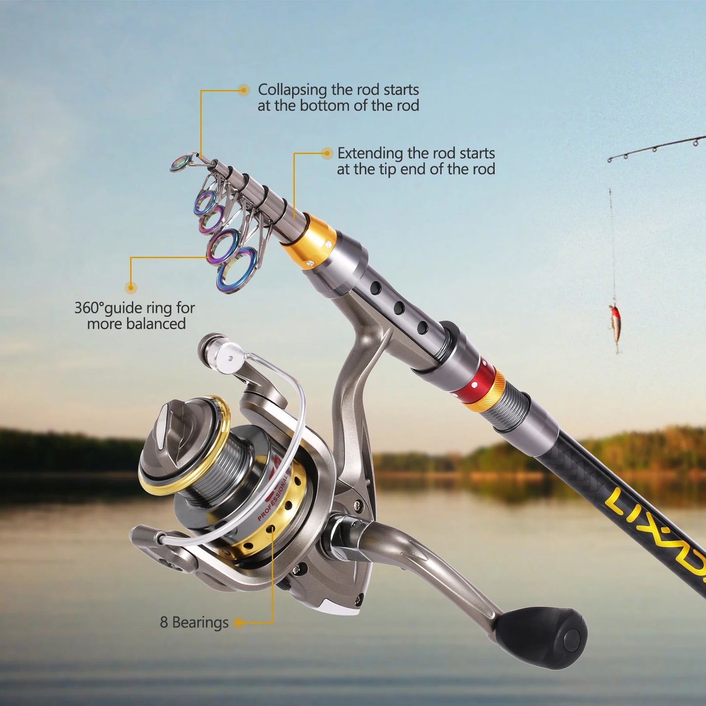 Carbon Fiber Fishing Gear Set