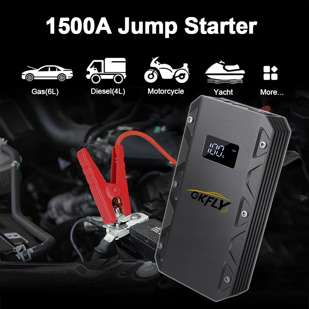 Car Jump Starter 3000A/2000A/1500A 12V Starting Device