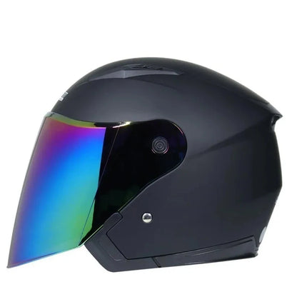 Double Lens Racing Half Helmet