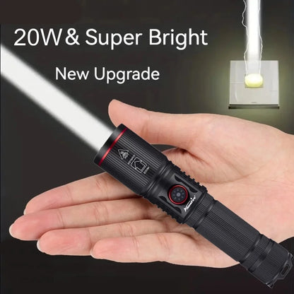 20W Zoom Round Beam LED High Power flashlight