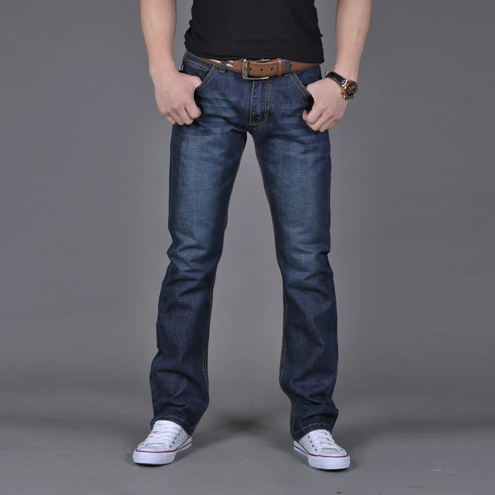 Men Elastic Slim Fit Denim Pants