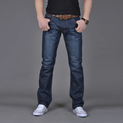 Men Elastic Slim Fit Denim Pants