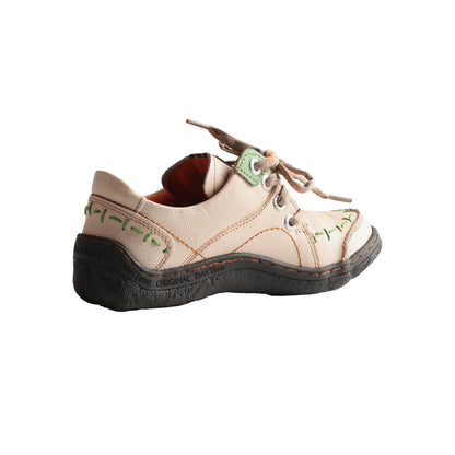 Hand-Stitched Leather Sneakers Shoes