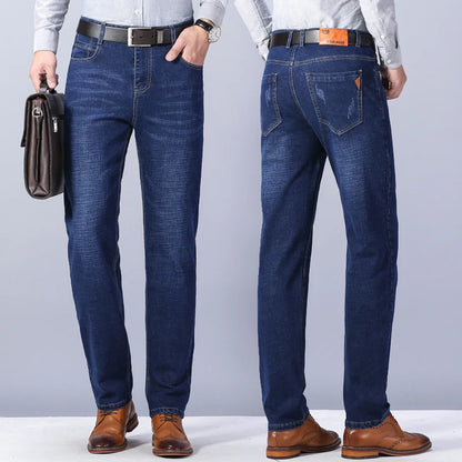 Men's Autumn Large  Business Casual Jeans