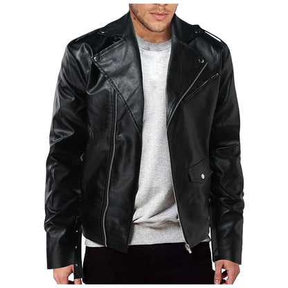 Men Pu Leather Stylish Jacket