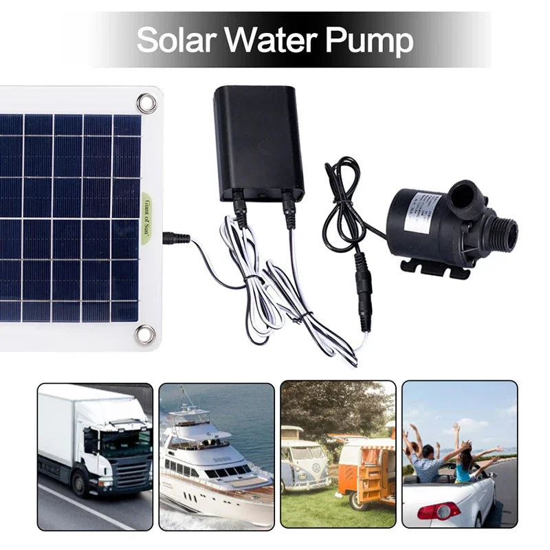 100W 800L/H Solar Panel With Controller DC 12V Water Pump