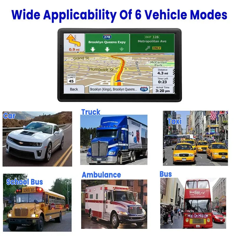 7"/5" Car GPS Navigation