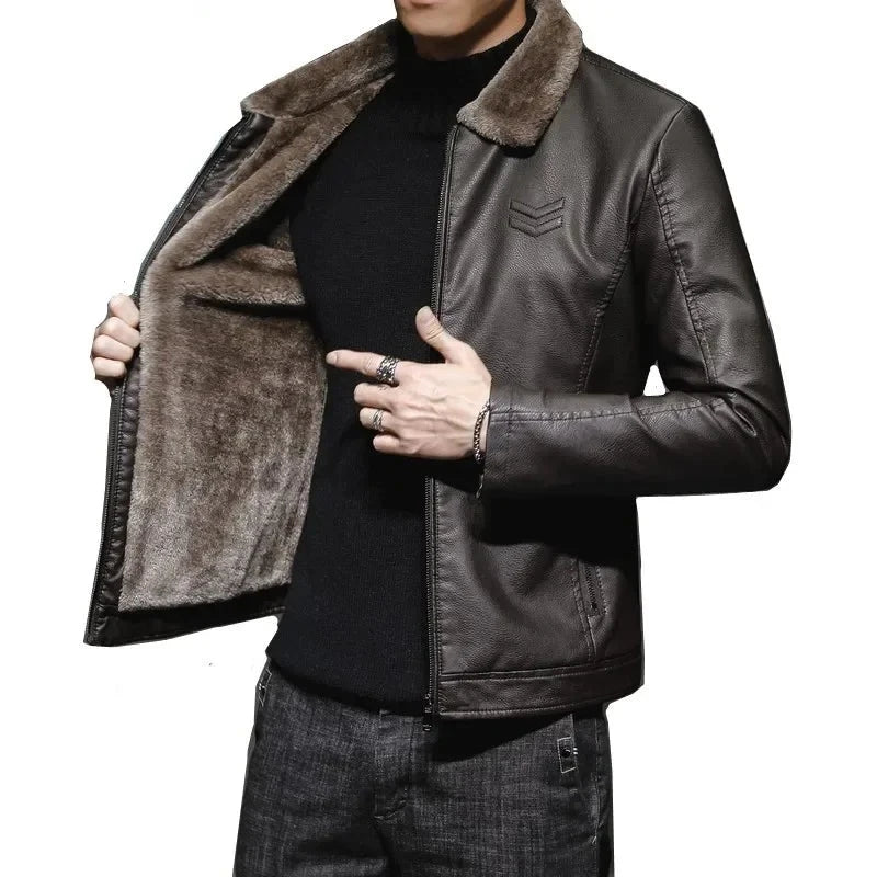 Men's Motorcycle Leather Jacket