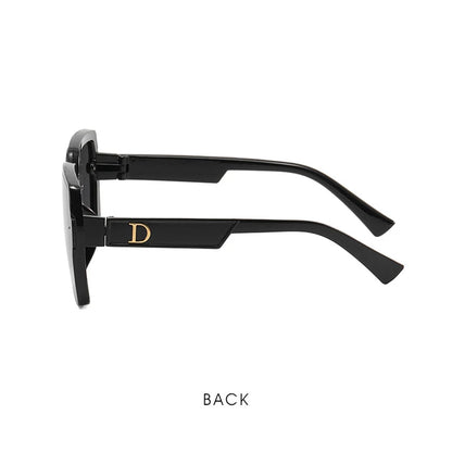 Letter D Square Frame Sunglasses