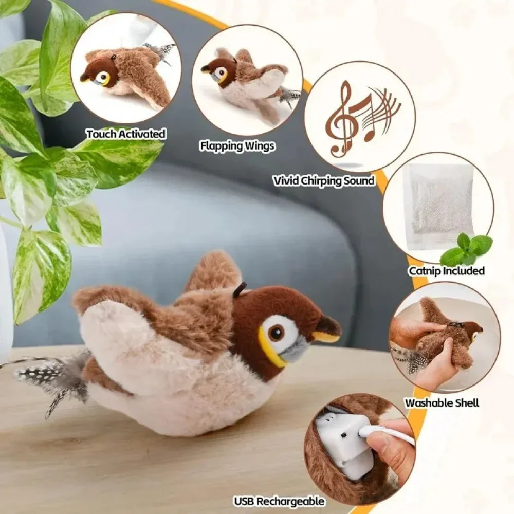 Flapping Bird Interactive Cat Toy