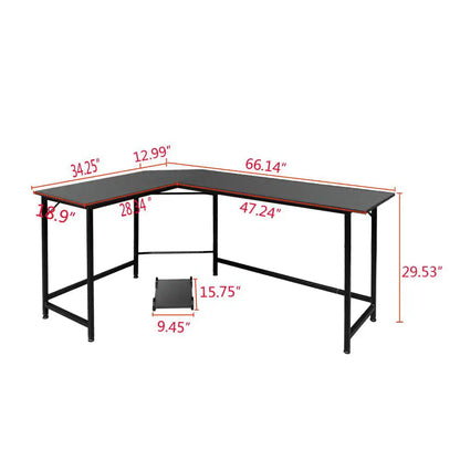 Modern L-Shaped Computer Desk