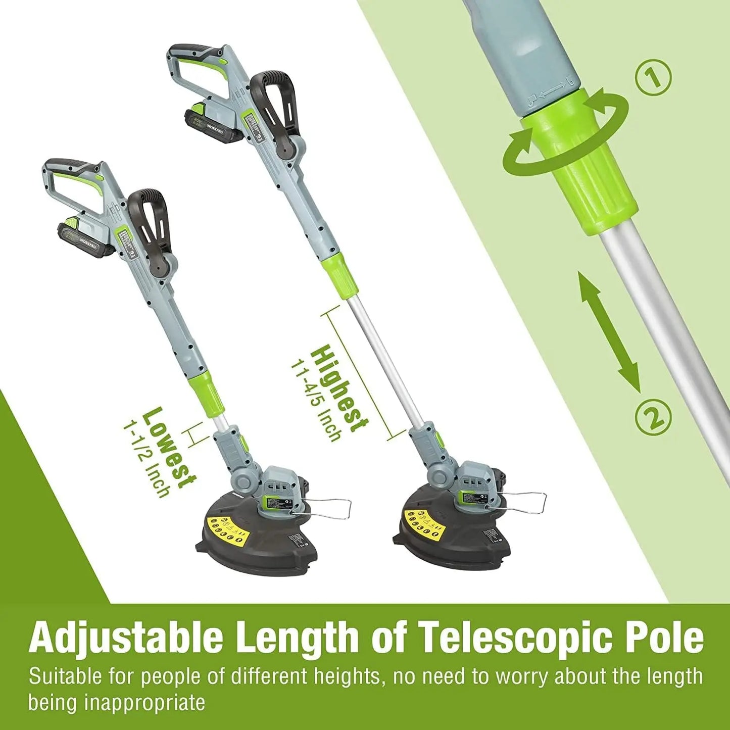 string-trimmer-edger with Lithium-Ion Battery