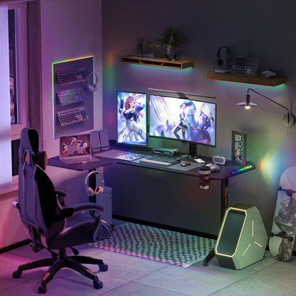 L Shaped, 60 Inch Computer Gaming Desk