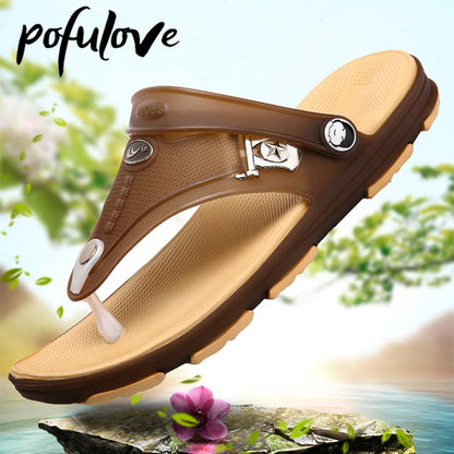 Men Flip Flops Beach Sandals