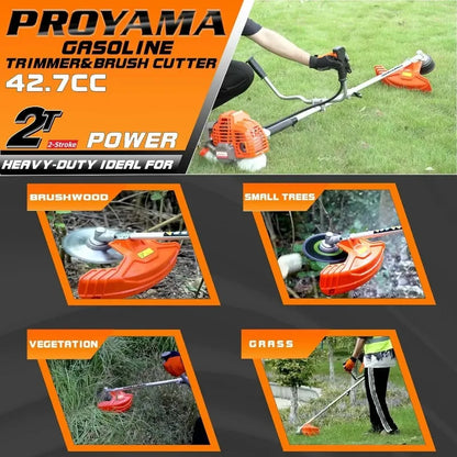 42.7cc 3-in-1 Gas Weed Wacker