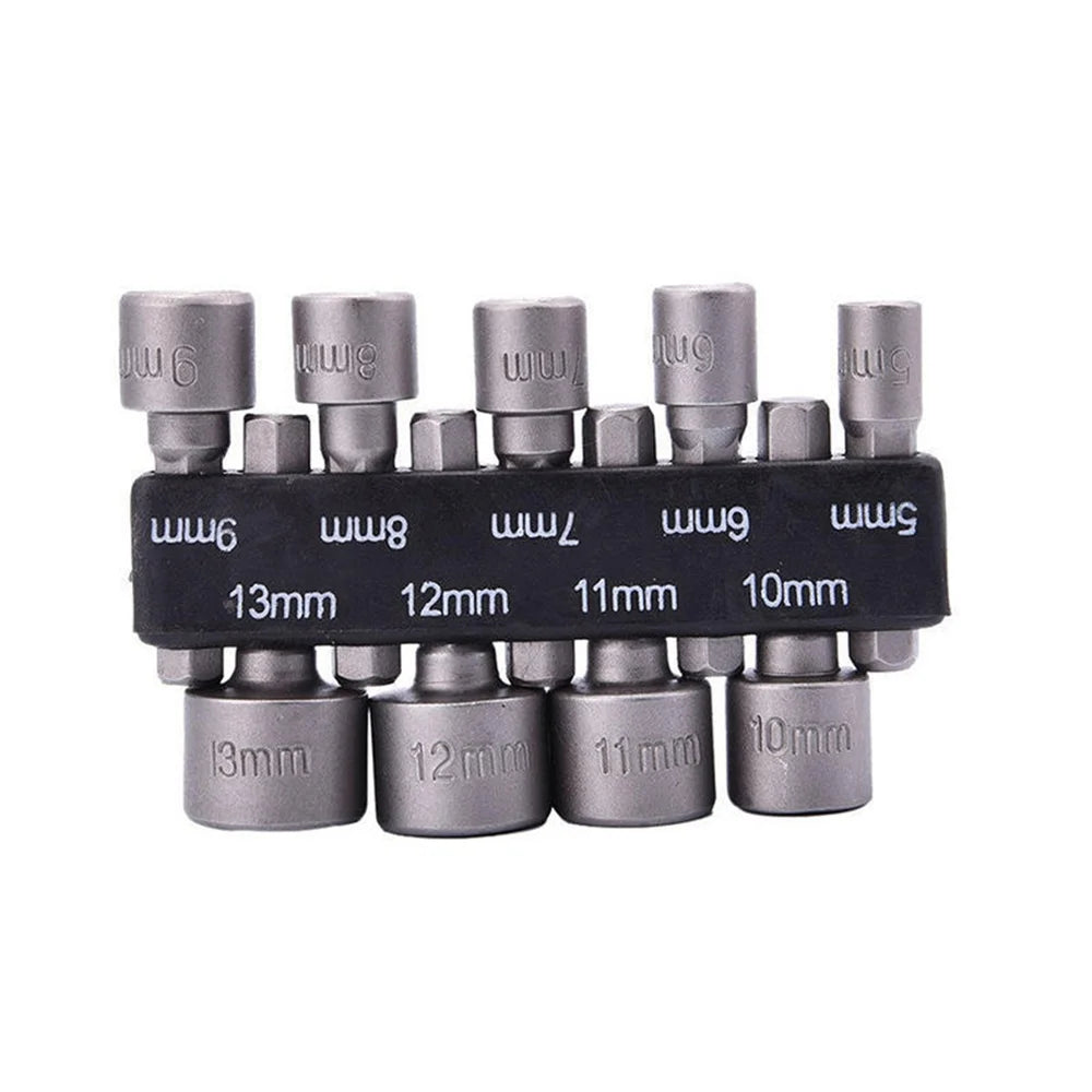 9Pcs Power Nut Driver Socket set