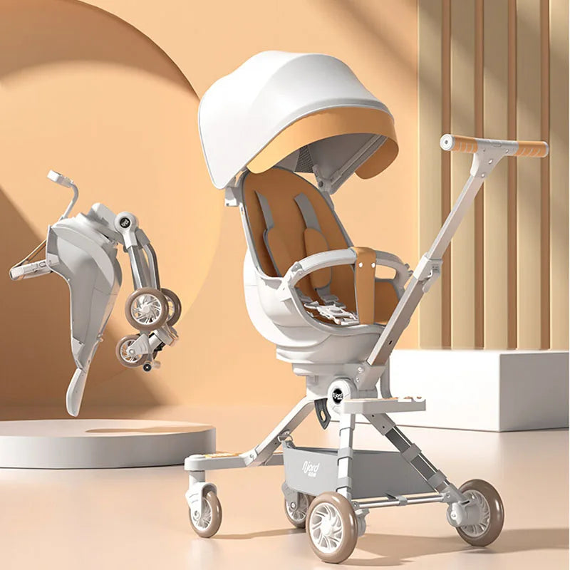 fold can sit and lie down Baby stroller