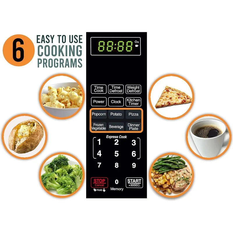 700 Watts, 0.7 cu ft - Microwave Oven