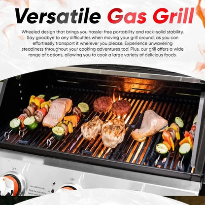 High-Temperature Paint Coating Gas BBQ Grill
