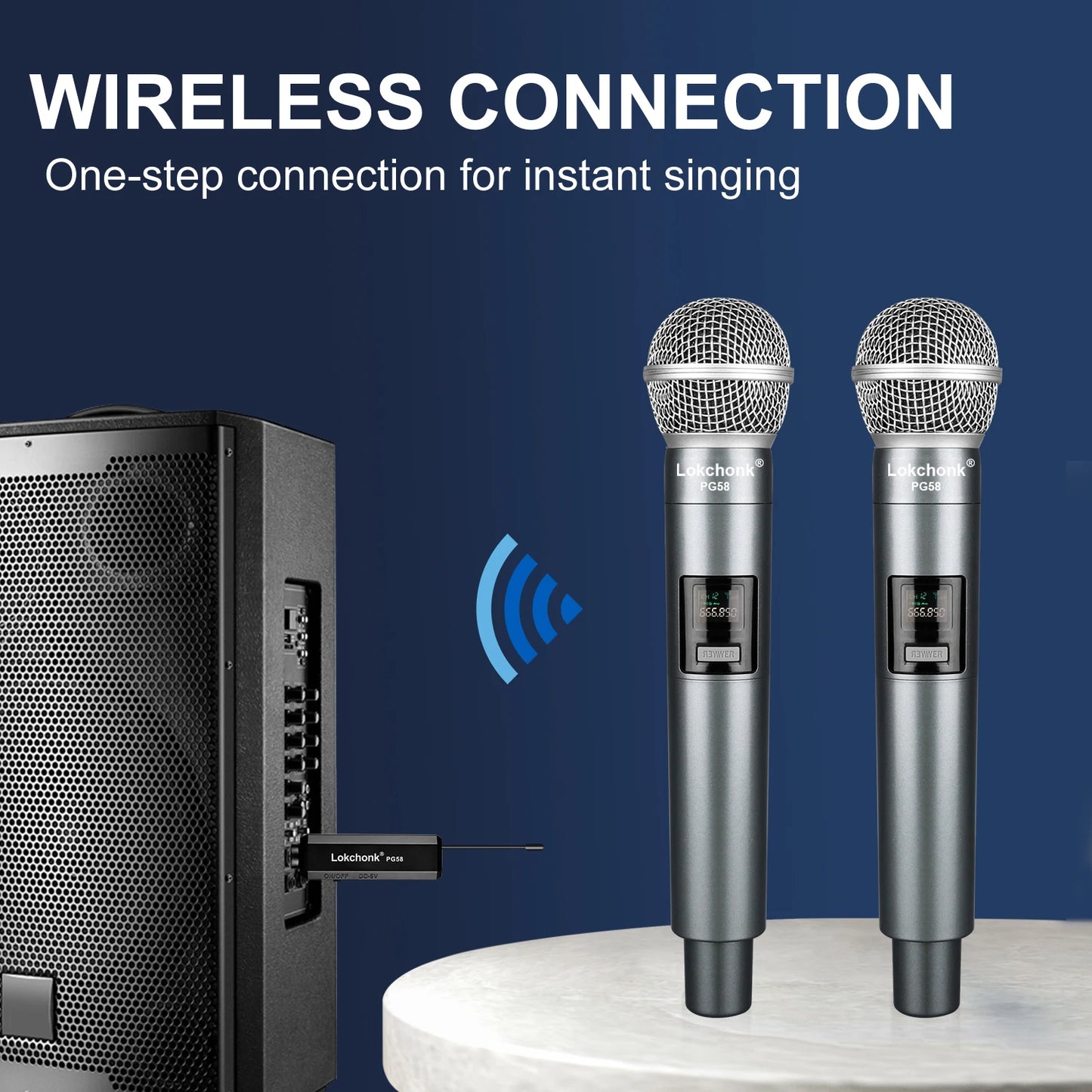 PG58 Wireless  Frequency Handheld Mic Microphone