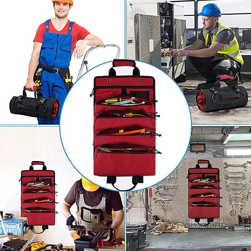 Multi Pocket Hardware Tools Organizer Bag