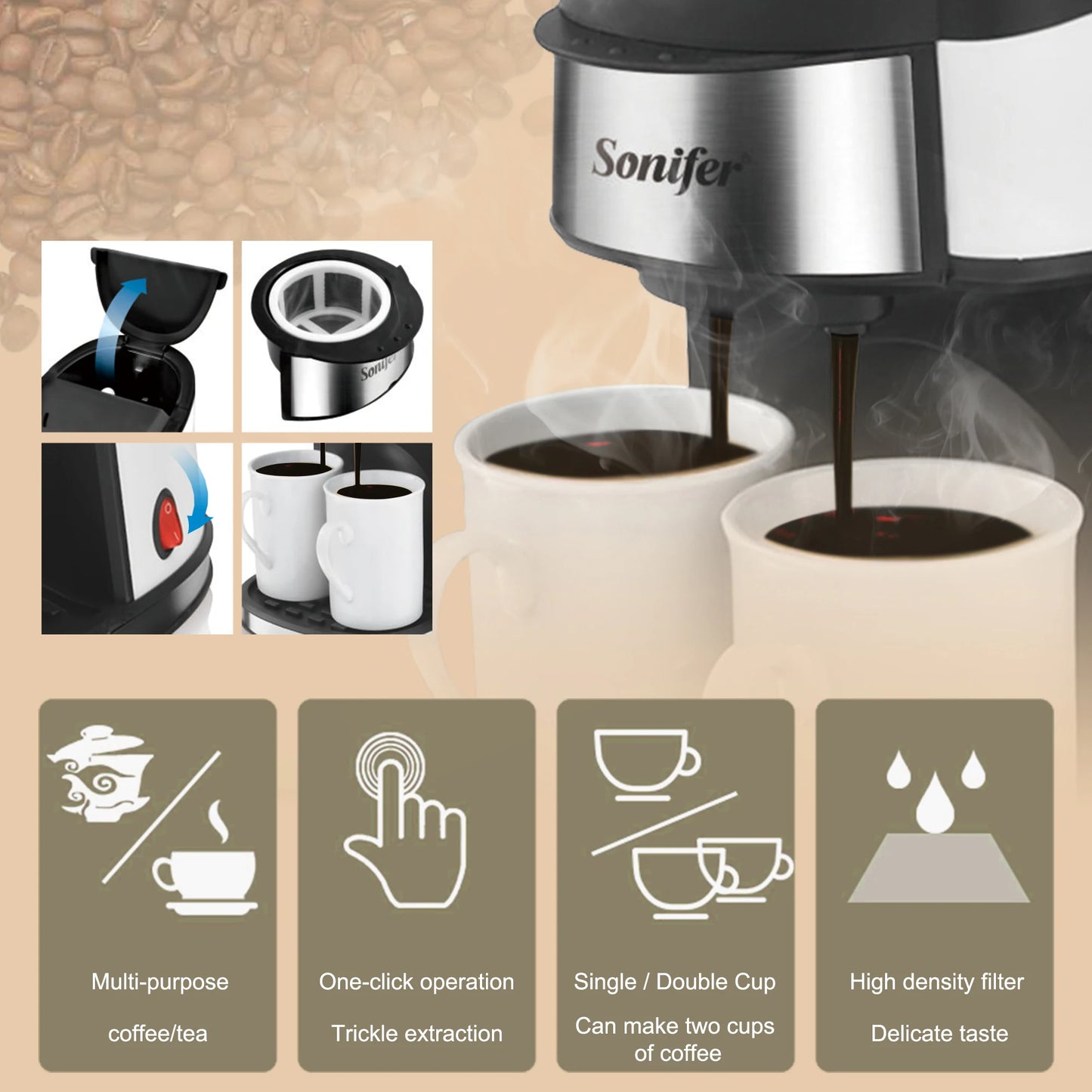 American Drip Coffee Machine