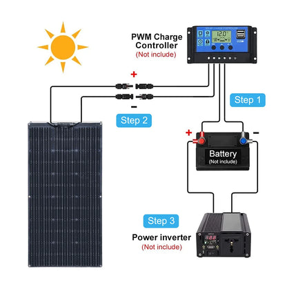 200W 100W Flexible Solar Panel