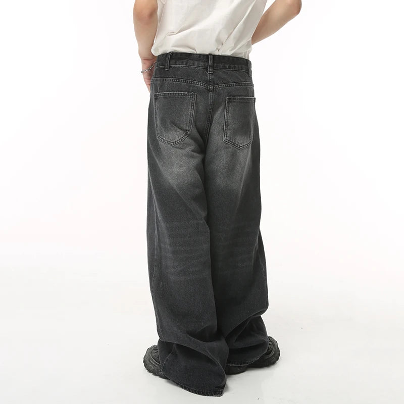 Men's Wide Leg Loose Denim Pant