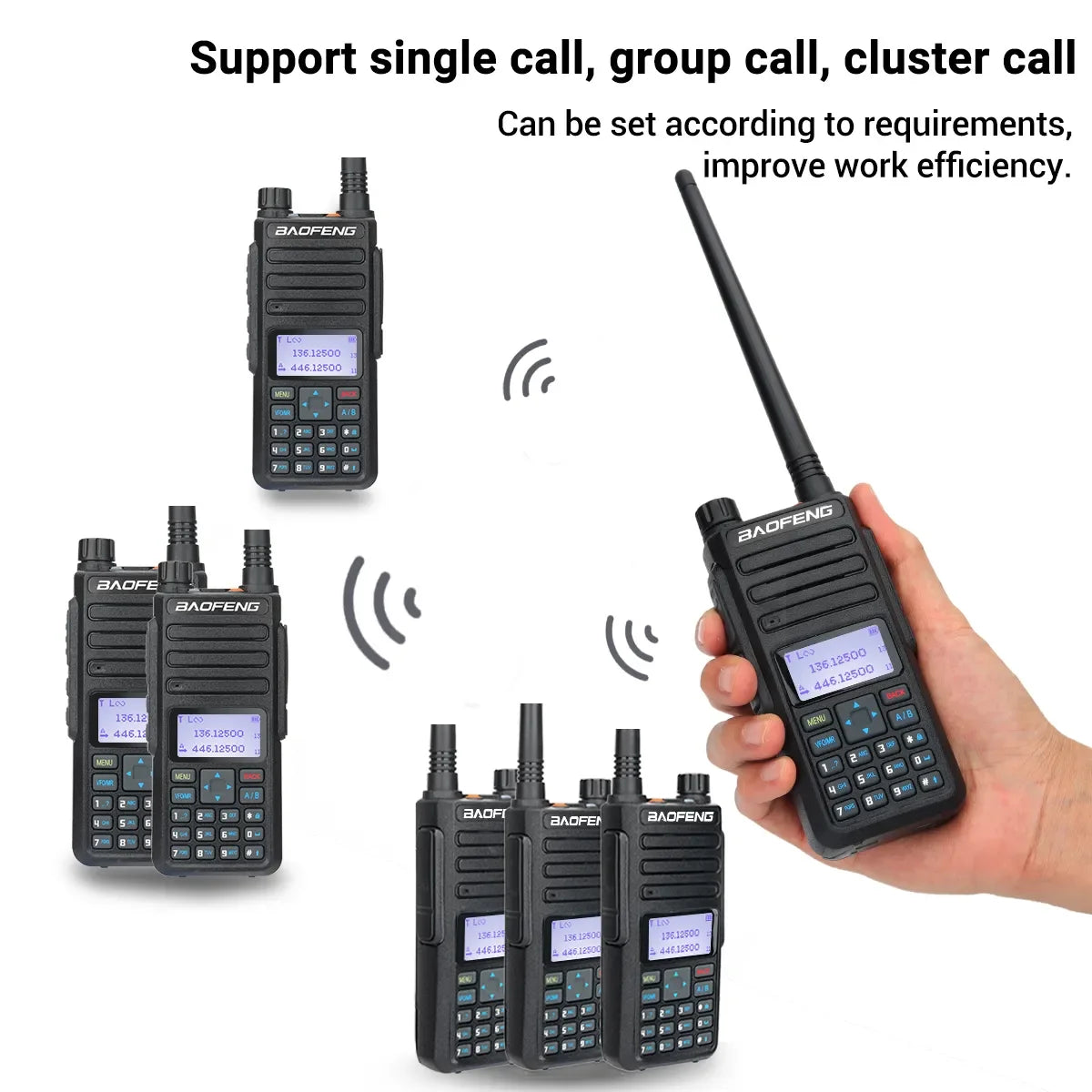 DR 1801 DMR Radio Dual Band Walkie Talkie