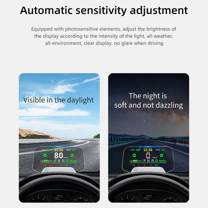 Car Head Up Display T3 HUD Battery Tester Clock Speedometer