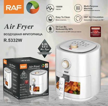 6L Air Fryer with Viewing Window,