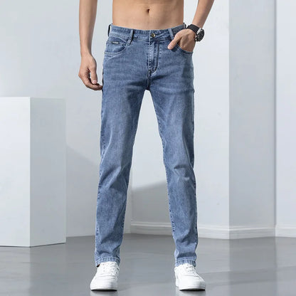 Men Stretch Skinny Cotton Fashion Denim Trousers