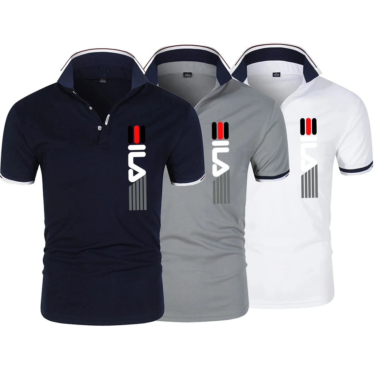 Men's Lapel Anti-pillin Polo Shirt