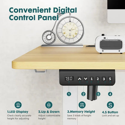 Adjustable Height Electric Sit Stand Up Down Computer Table