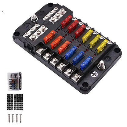 12V-24V Car Boat Fuse Box