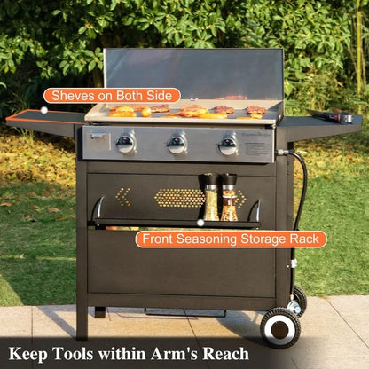 Outdoor Cooking Station Portable BBQ Gas Grill