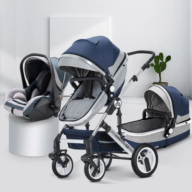 3 in 1 High Landscape Car stroller
