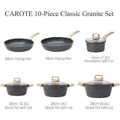 Nonstick Granite Cookware Sets