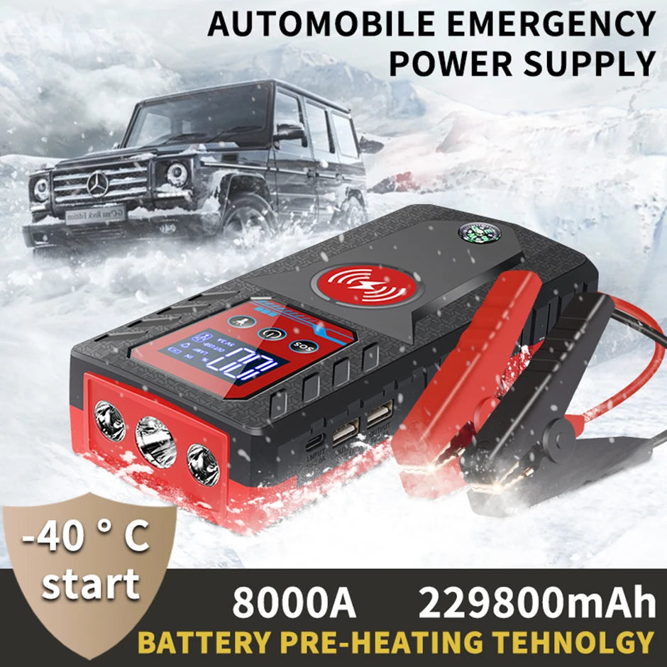 229800mah Car Jump Starter 8000A 12V High-power
