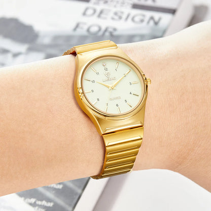 Ladies Luxury Golden Quartz  Wristwatch